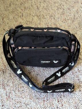 Mickey & Friends Zara Black Crossbody Bag